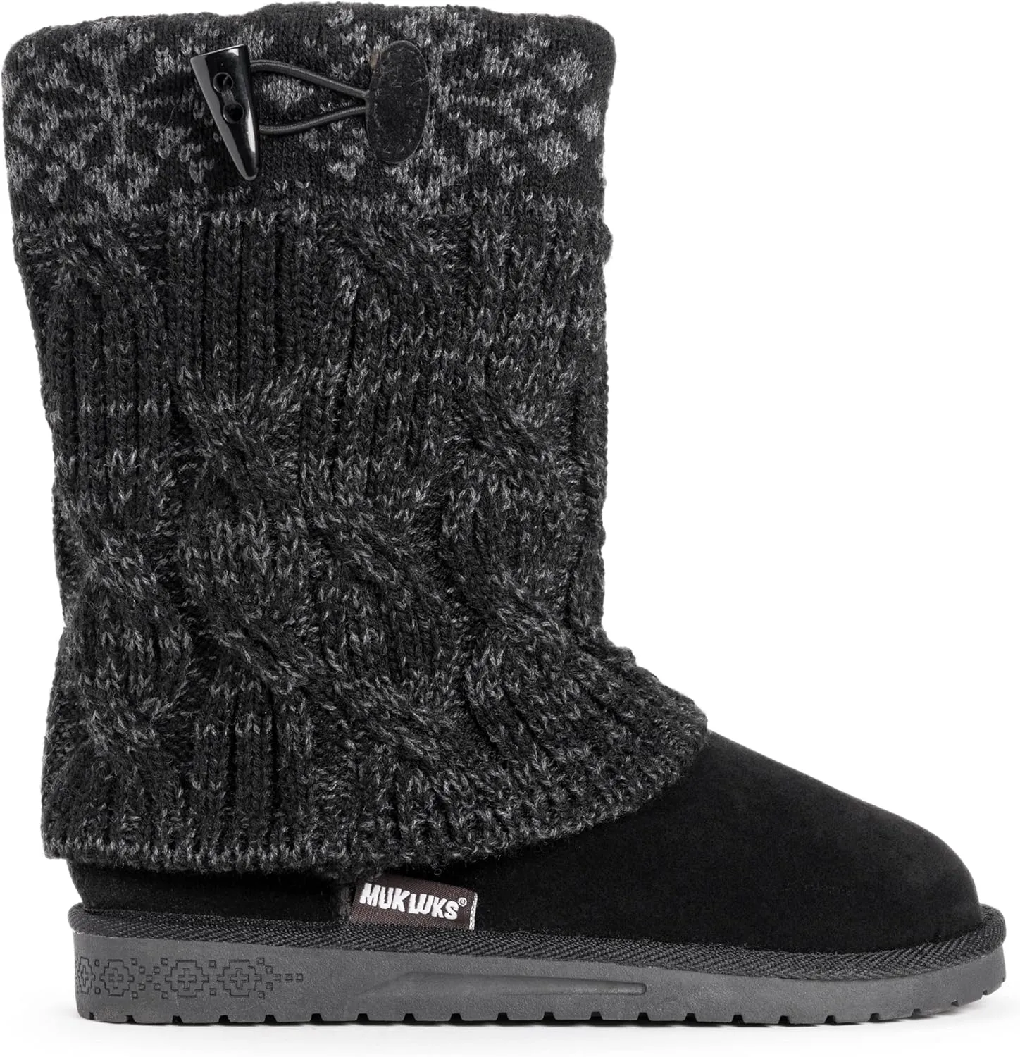 MUK LUKS Womens Cheryl Faux Suede Pull On Winter & Snow Boots