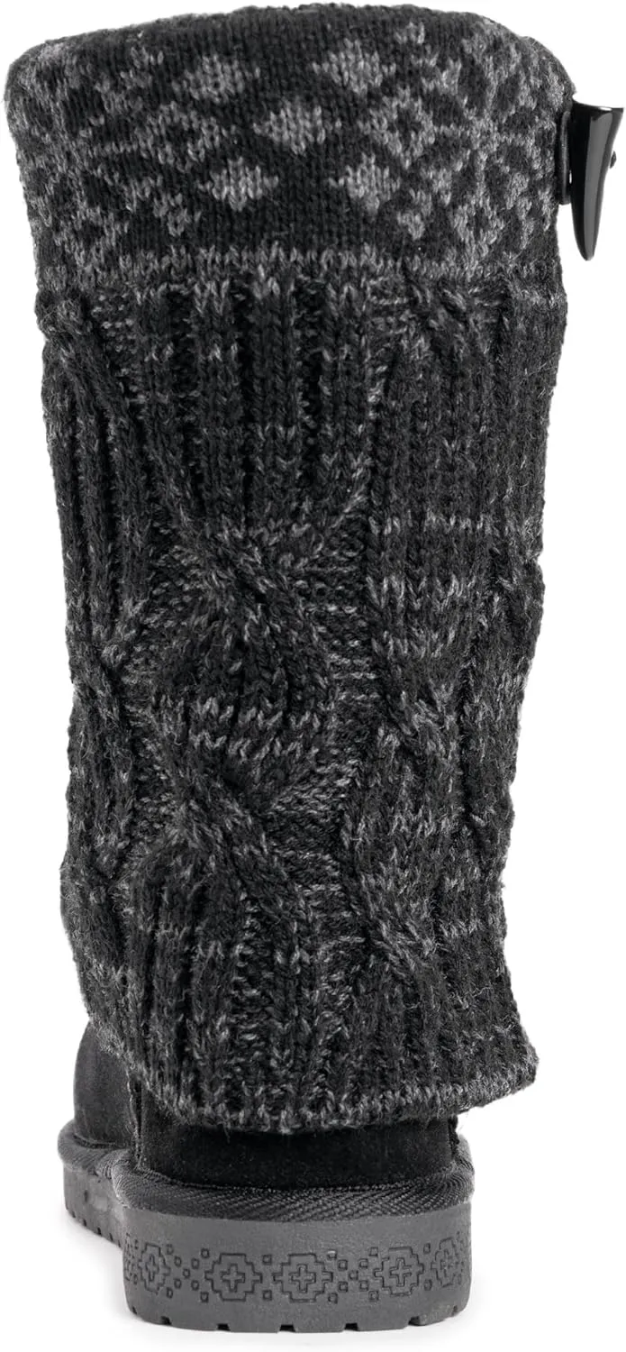 MUK LUKS Womens Cheryl Faux Suede Pull On Winter & Snow Boots