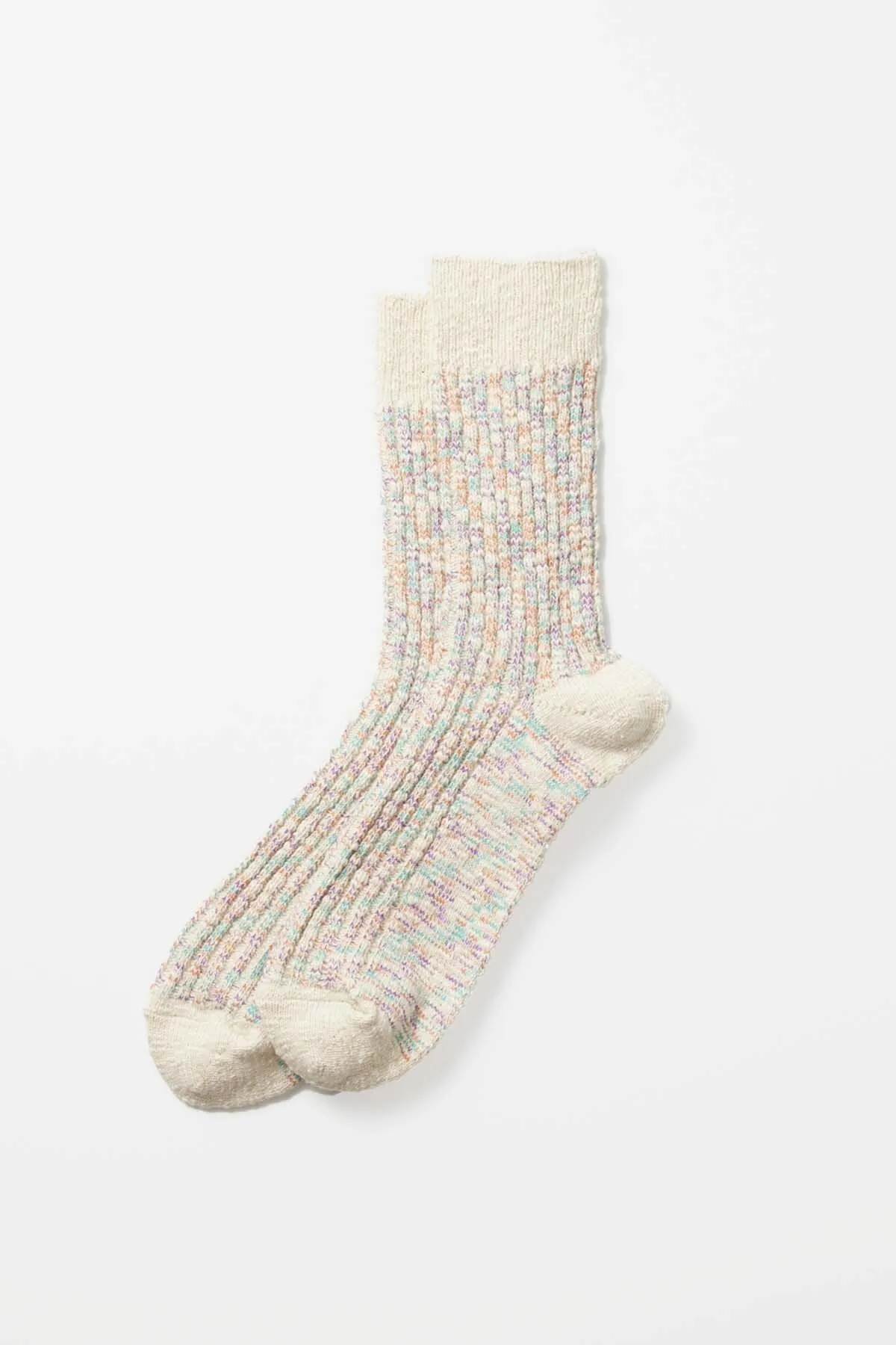 Multicolored Ribbed Socks