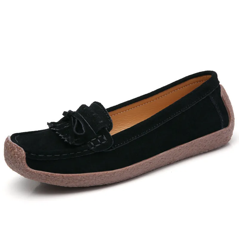 Nanccy Wild Beef Tendon Flat Bottom Shoes