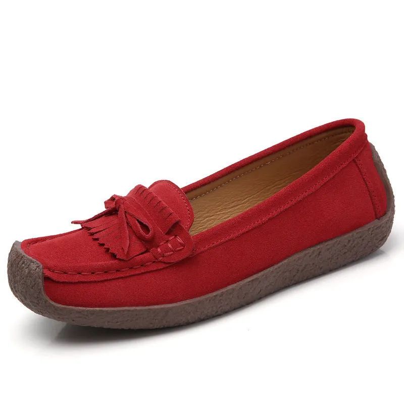 Nanccy Wild Beef Tendon Flat Bottom Shoes