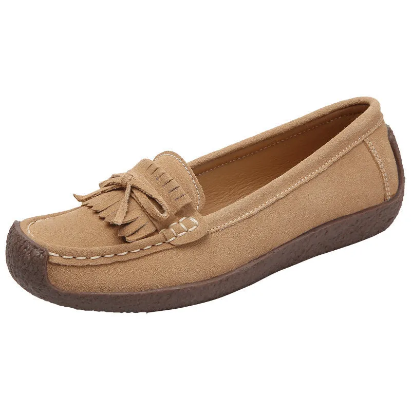 Nanccy Wild Beef Tendon Flat Bottom Shoes