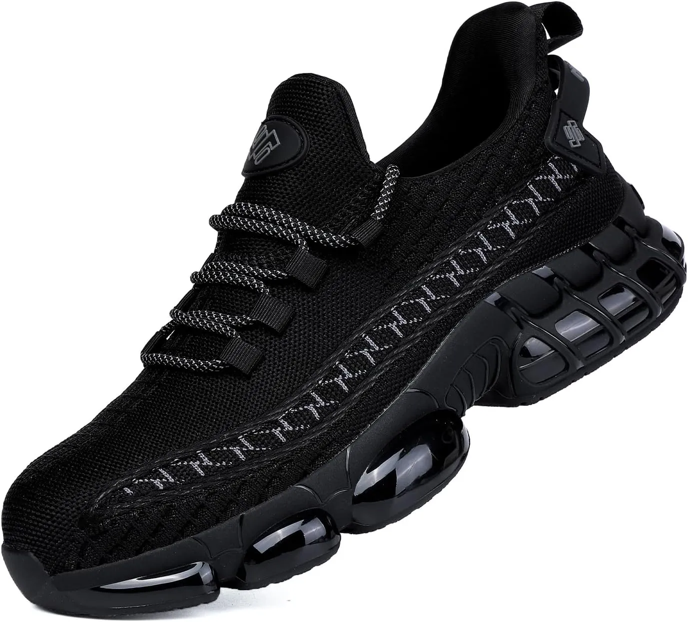 NIFOFISE Steel Toe Sneakers for Men Women Indestructible Work Shoes Lightweight Comfortable Safety Slip-Resistant Composite Toe Shoes for Construction and Industry Zapatos de Trabajo para Mujer