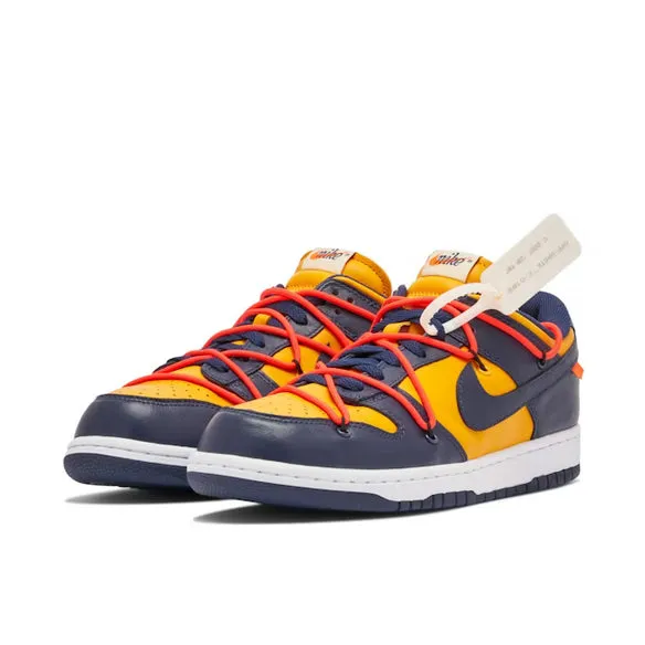 Nike Dunk Low x Off White University Gold Midnight Navy – Pre Order