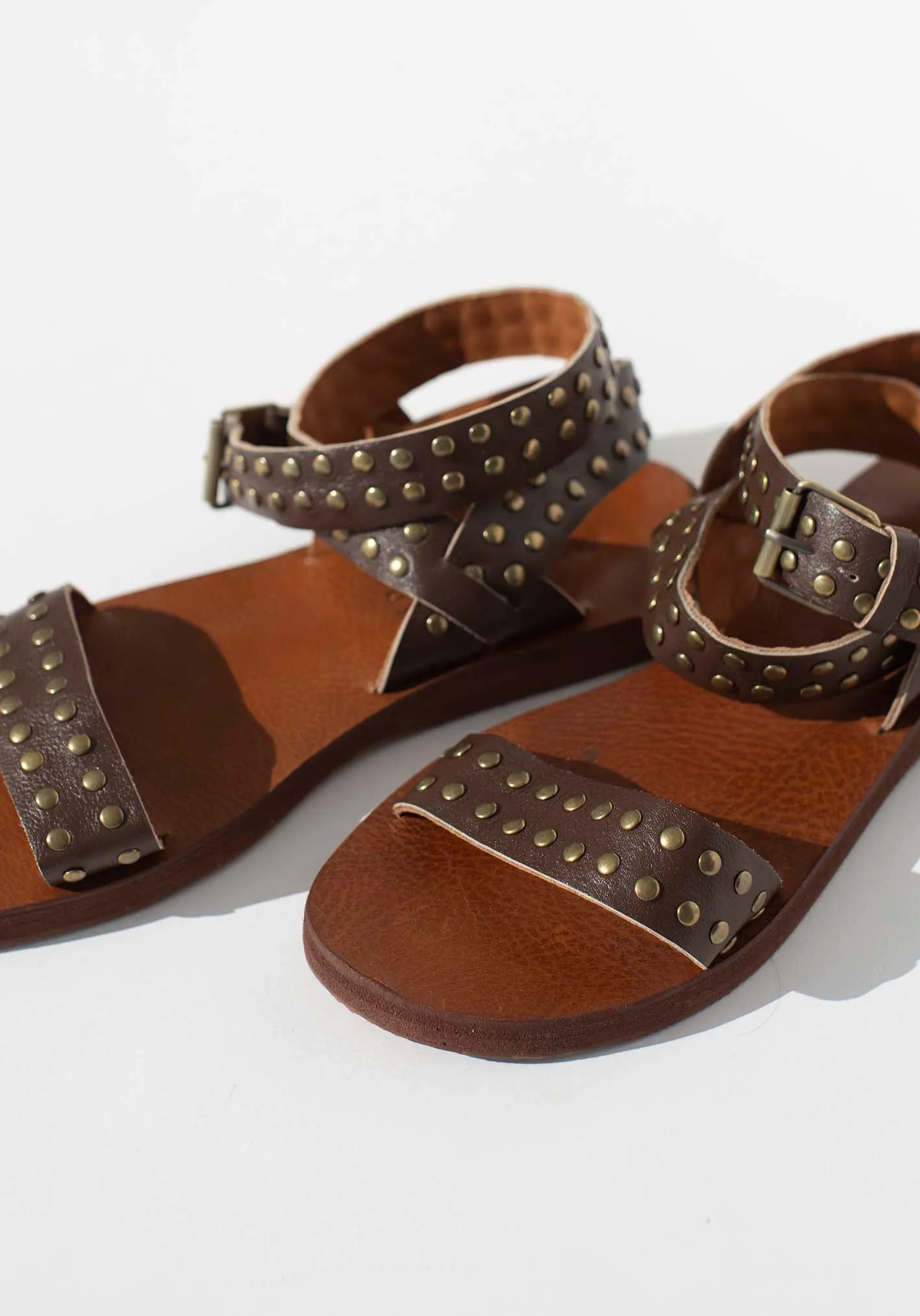 Nomad Brown Leather Sandal