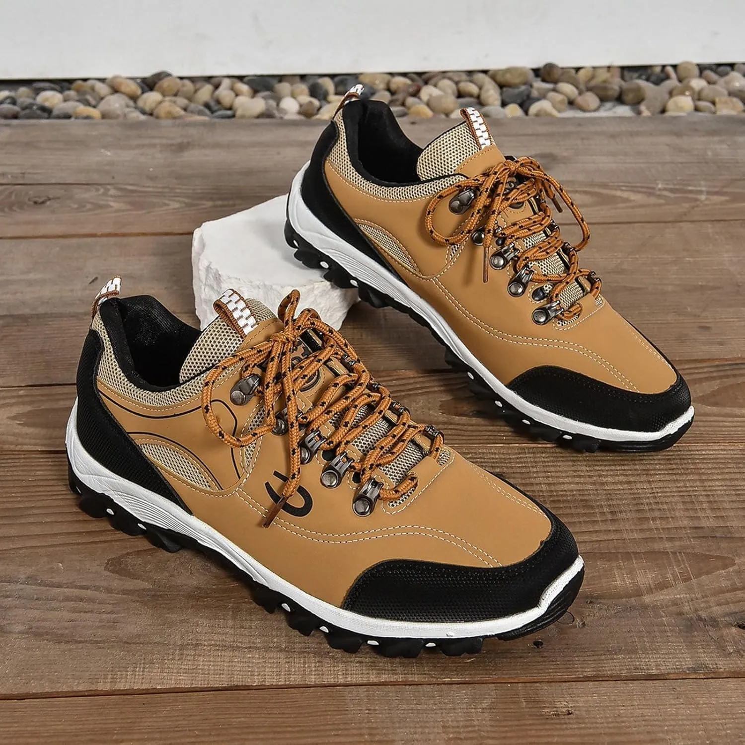 Non Slip Work Shoes for Men Walking Shoes Lightweight Breathable Slip On Running Shoes Workout Tennis Fashion Sneakers