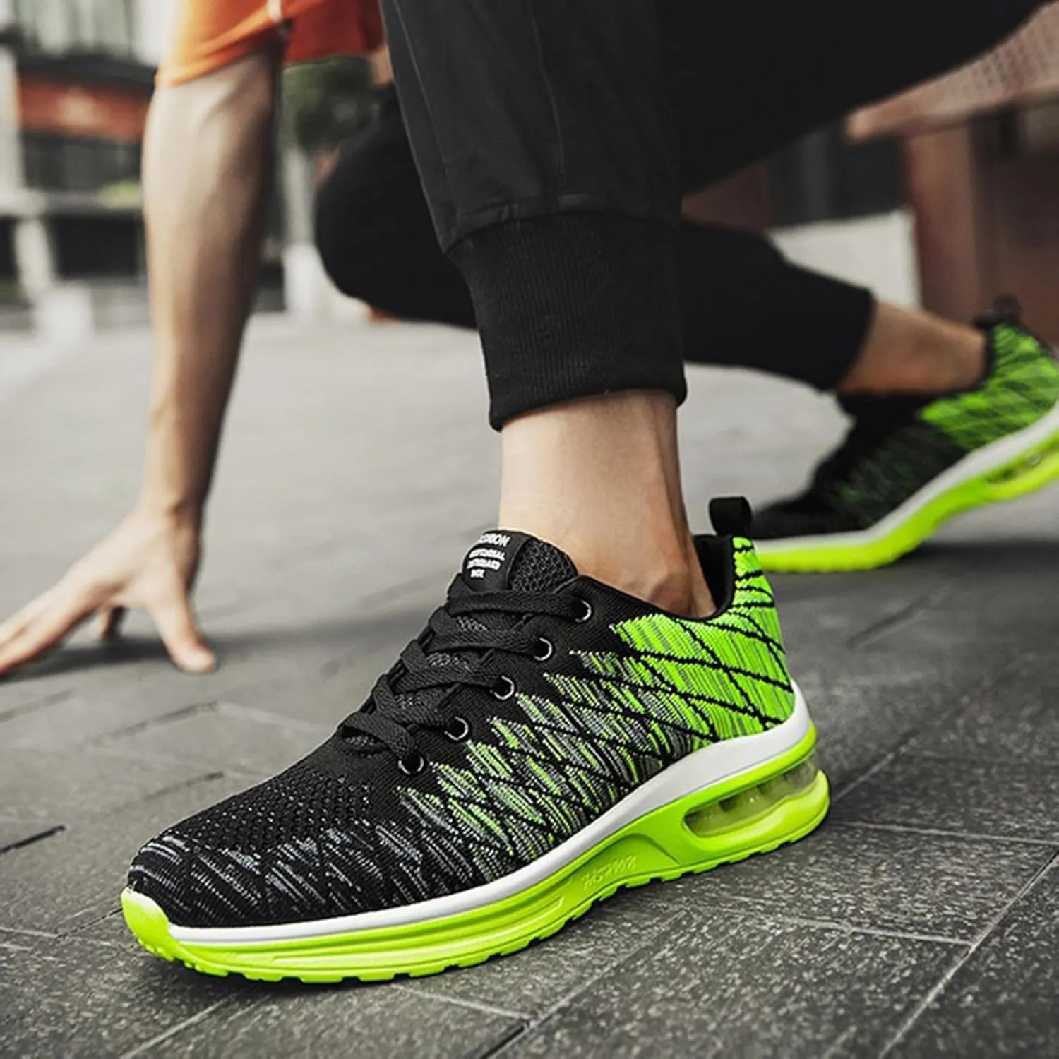 Non Slip Work Shoes for Men Walking Shoes Lightweight Breathable Slip On Running Shoes Workout Tennis Fashion Sneakers