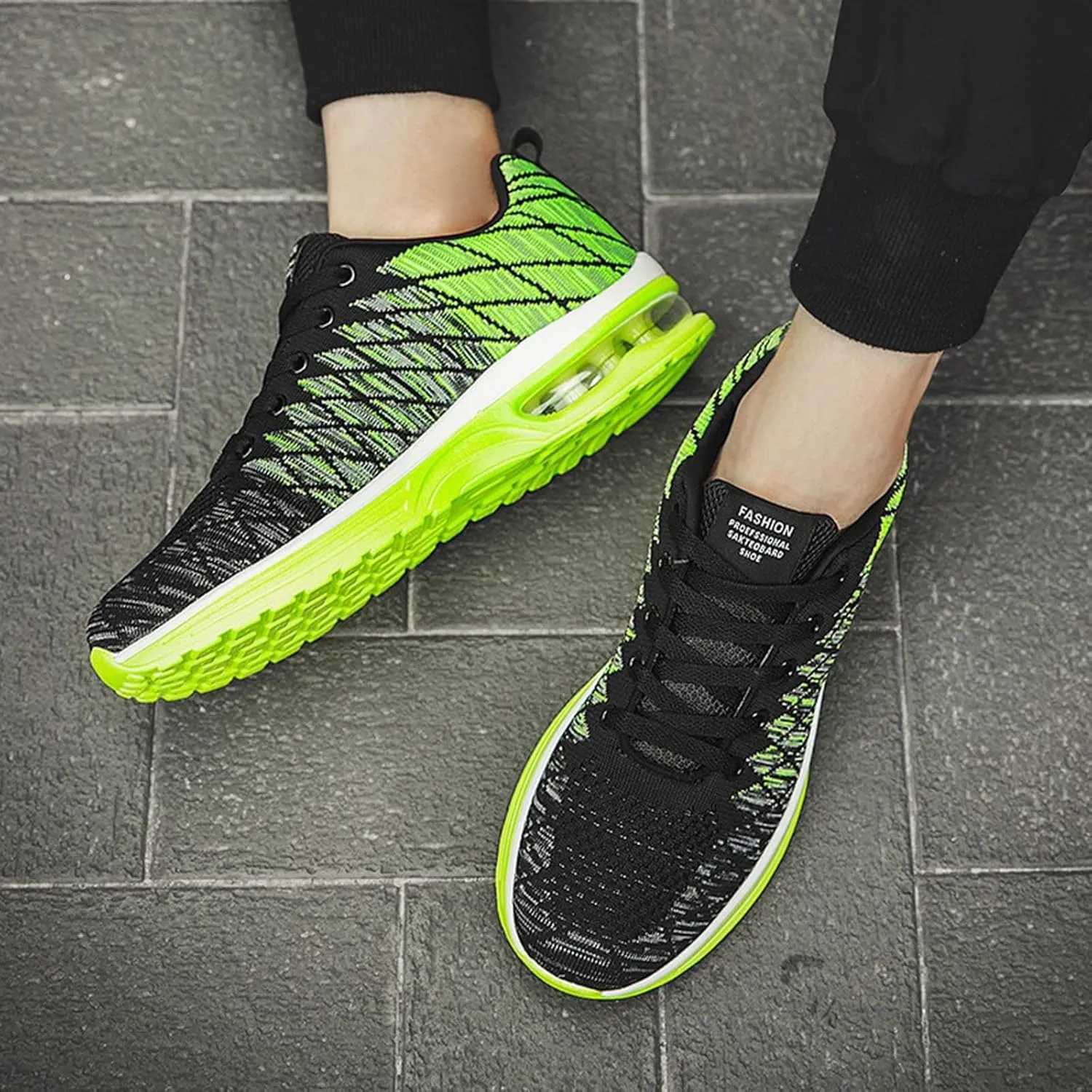 Non Slip Work Shoes for Men Walking Shoes Lightweight Breathable Slip On Running Shoes Workout Tennis Fashion Sneakers