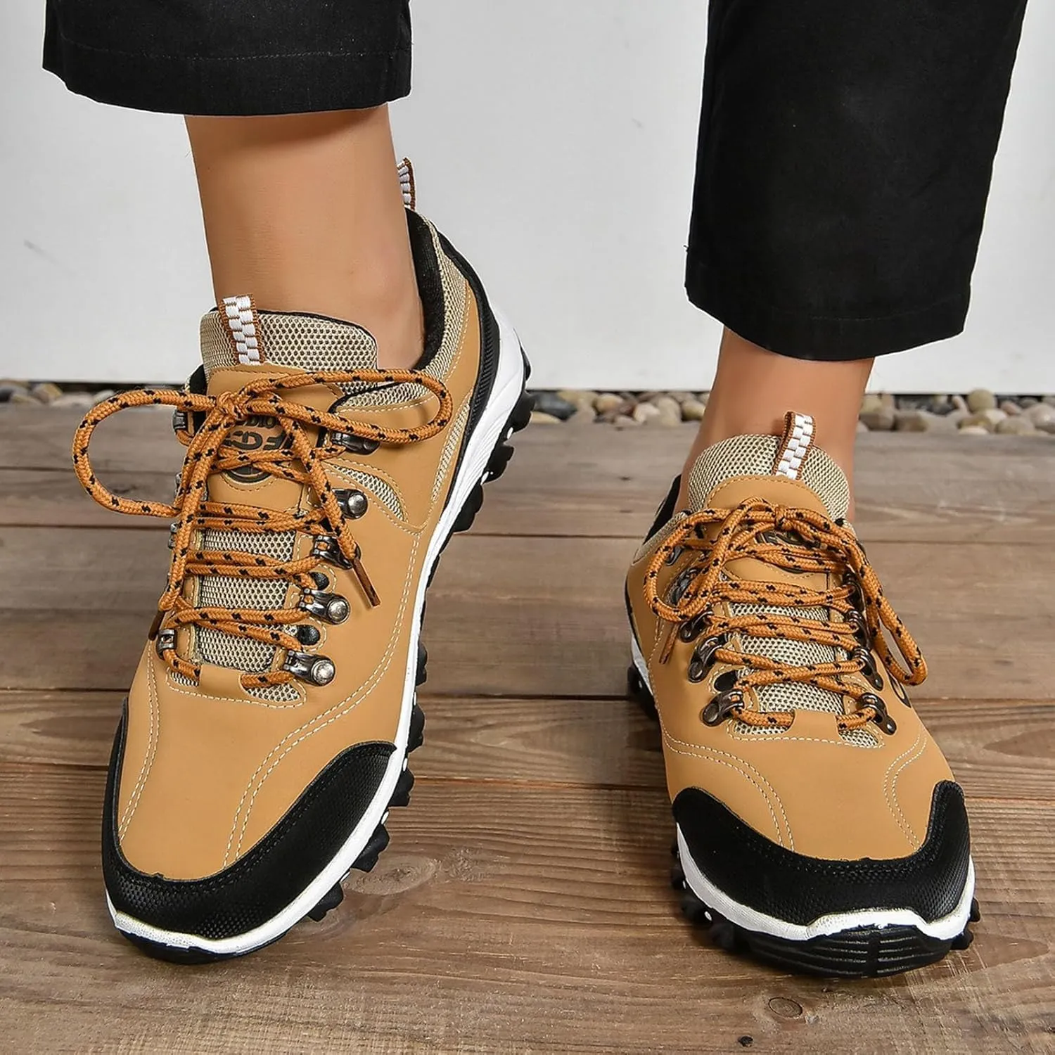 Non Slip Work Shoes for Men Walking Shoes Lightweight Breathable Slip On Running Shoes Workout Tennis Fashion Sneakers