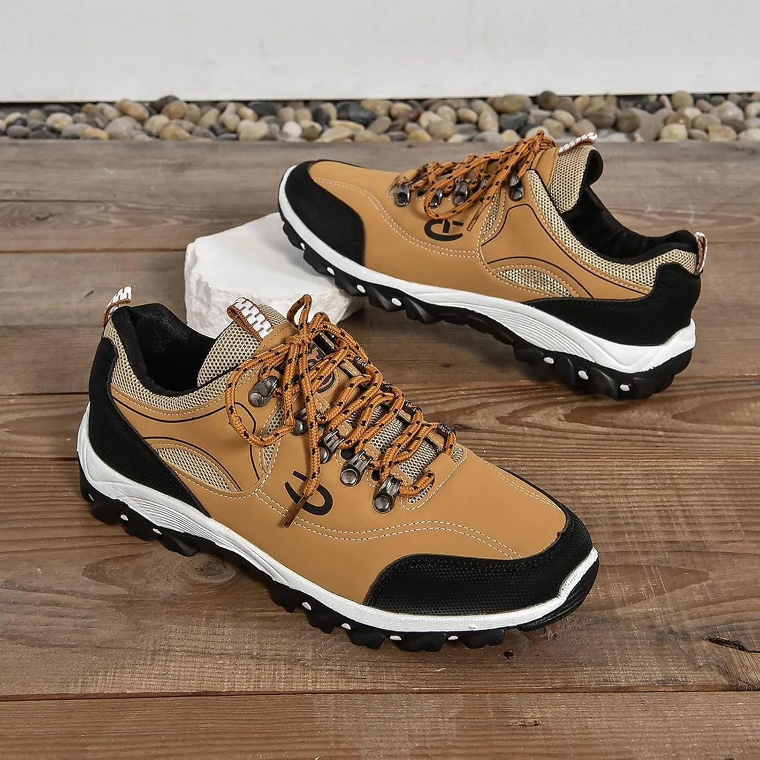 Non Slip Work Shoes for Men Walking Shoes Lightweight Breathable Slip On Running Shoes Workout Tennis Fashion Sneakers
