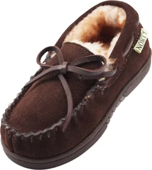 NORTY Big Kids 4-6 Chocolate Slippers 16972