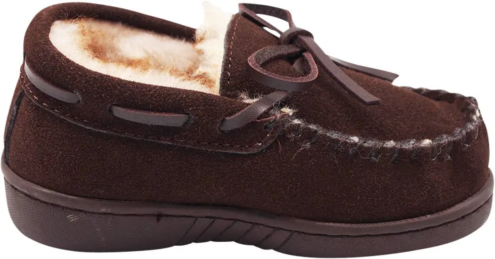 NORTY Big Kids 4-6 Chocolate Slippers 16972
