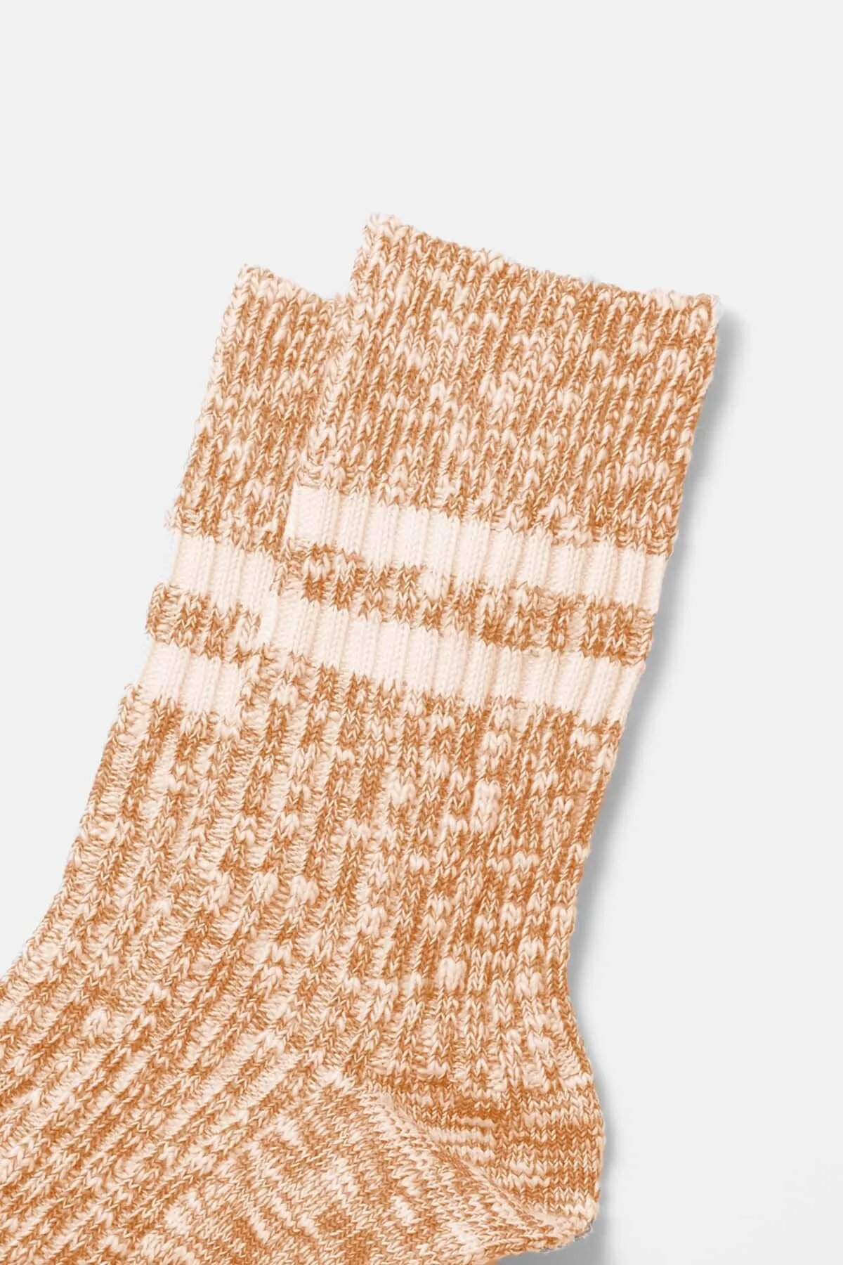 Orange Ribbed Socks