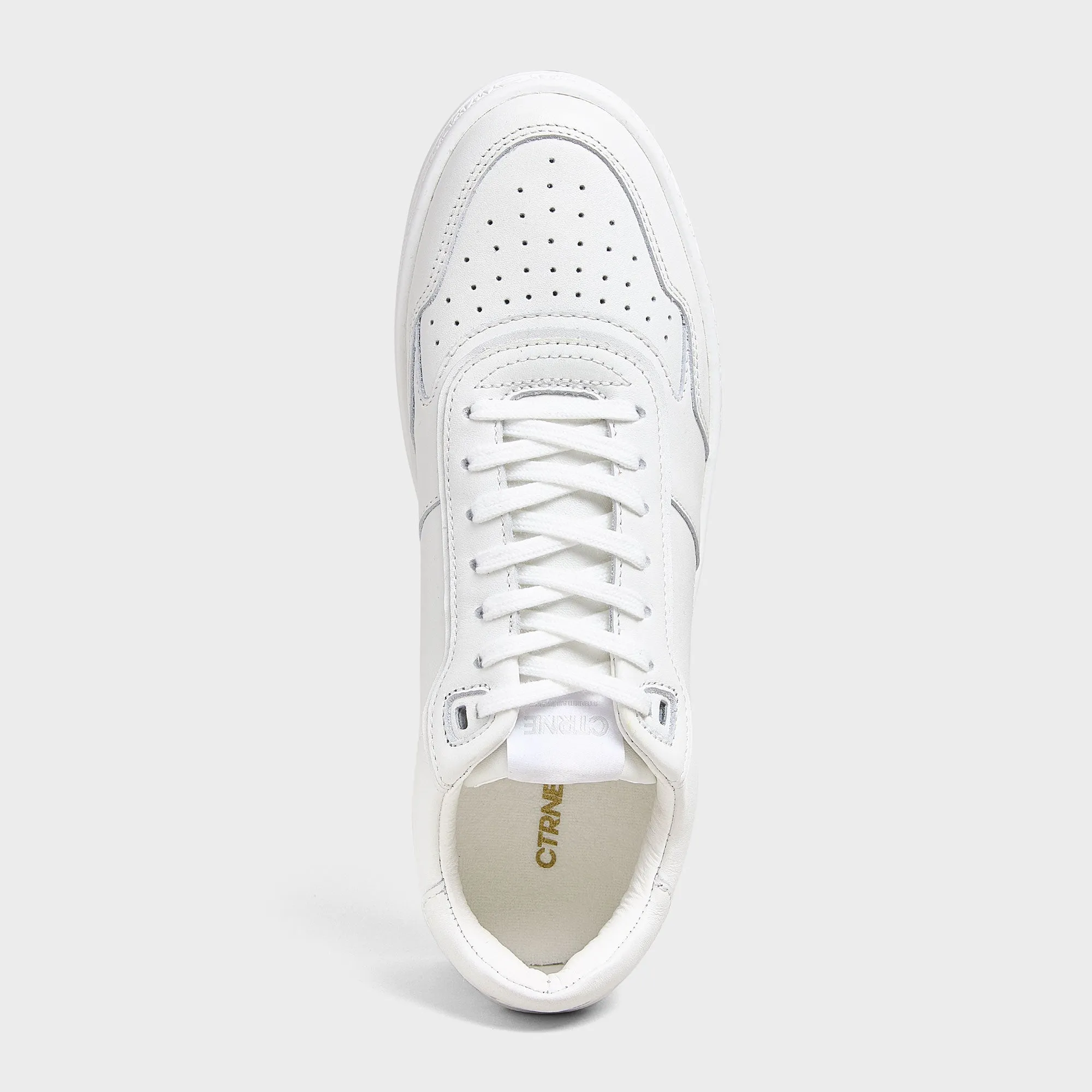 Orgonite Manifest Sneaker in White/Leather
