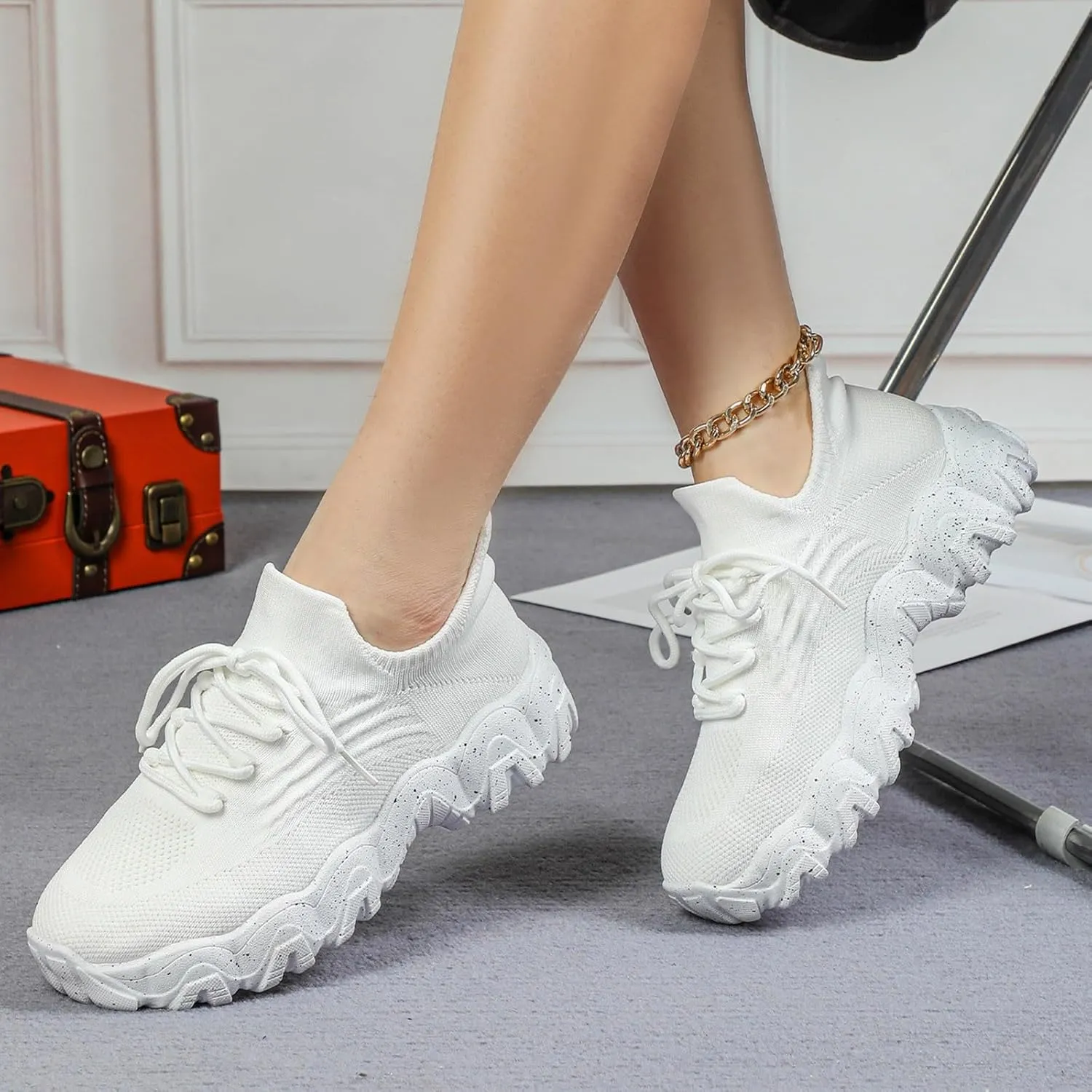 Ortho Pro Shoes for Women, Nurse Babe Tennis Shoes Ortho Pro Classic Sneaker Women's Mesh Orthopedic Walking Sneakers