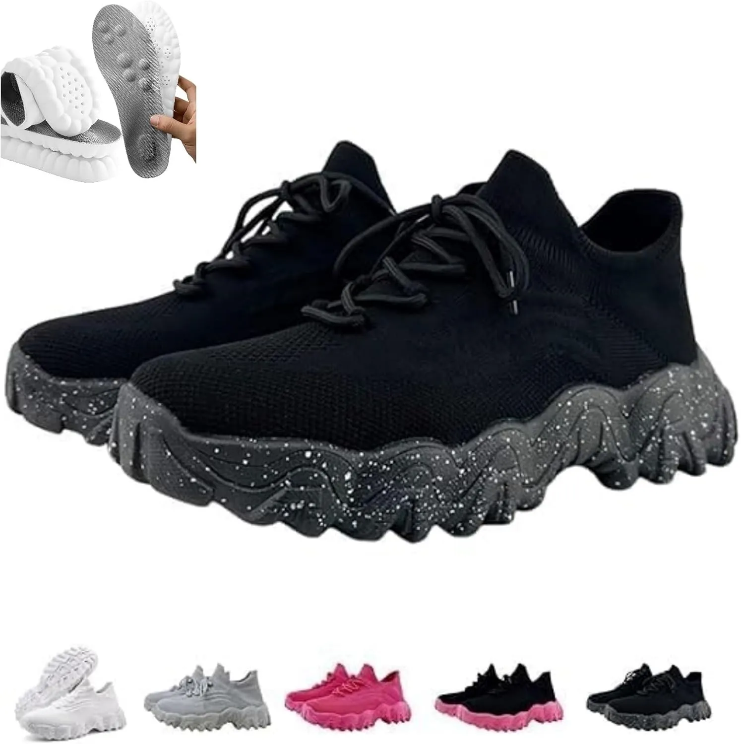 Ortho Pro Shoes for Women, Nurse Babe Tennis Shoes Ortho Pro Classic Sneaker Women's Mesh Orthopedic Walking Sneakers