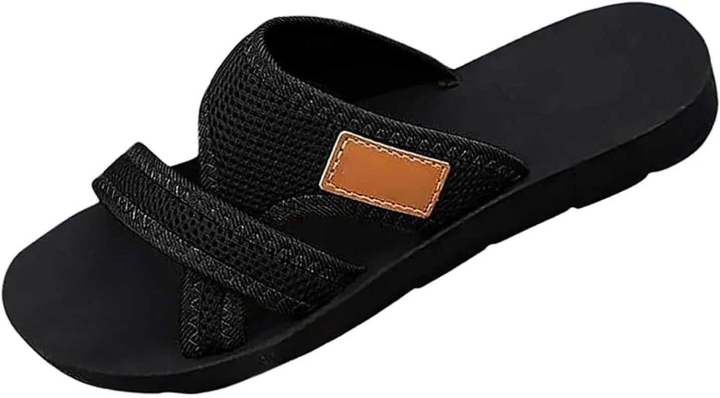 Orthopedic Sandals for Women 2025,Women's Comfortable Breathable Mesh Flip Flops,Lightweight Arch Support Sandals Comfy Hollow Mesh Walking Slide Sandal