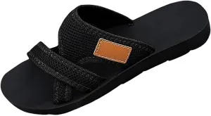 Orthopedic Sandals for Women 2025,Women's Comfortable Breathable Mesh Flip Flops,Lightweight Arch Support Sandals Comfy Hollow Mesh Walking Slide Sandal
