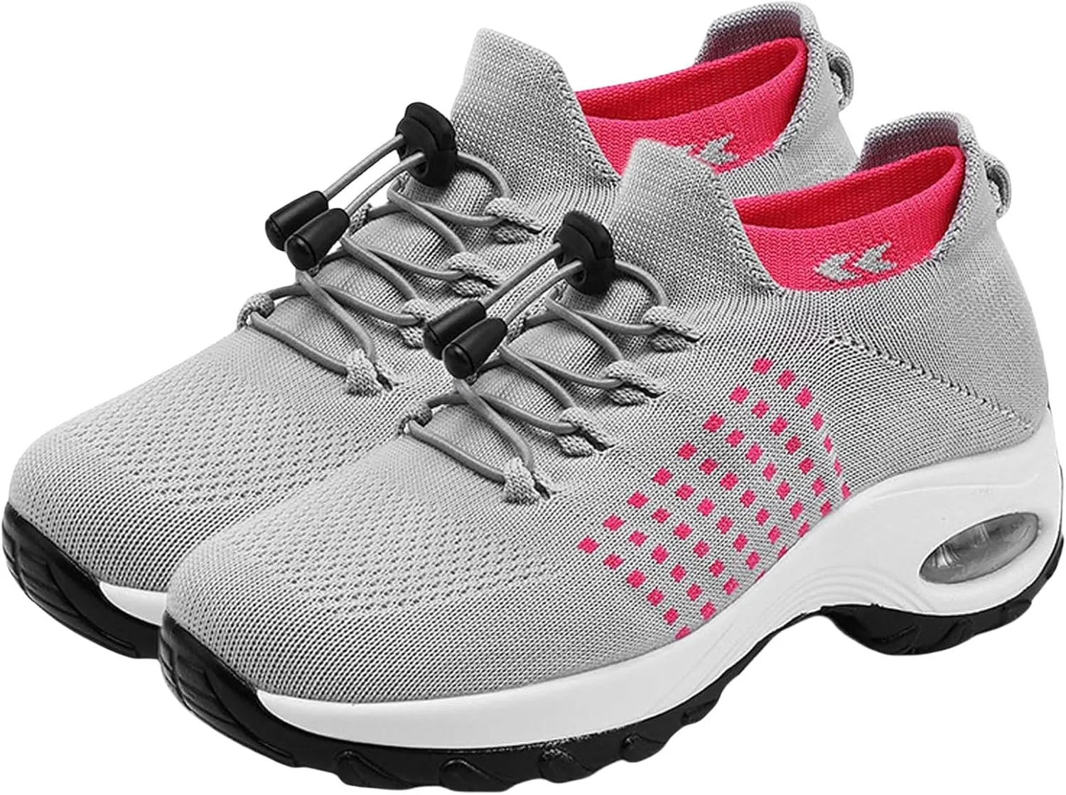 Orthowear Shoes for Women Lightweight Comfortable Stretch Cushion Sneakers Athletic Mesh Hollow Out Platform Loafers Slip On Air Wear Nurse Shoes