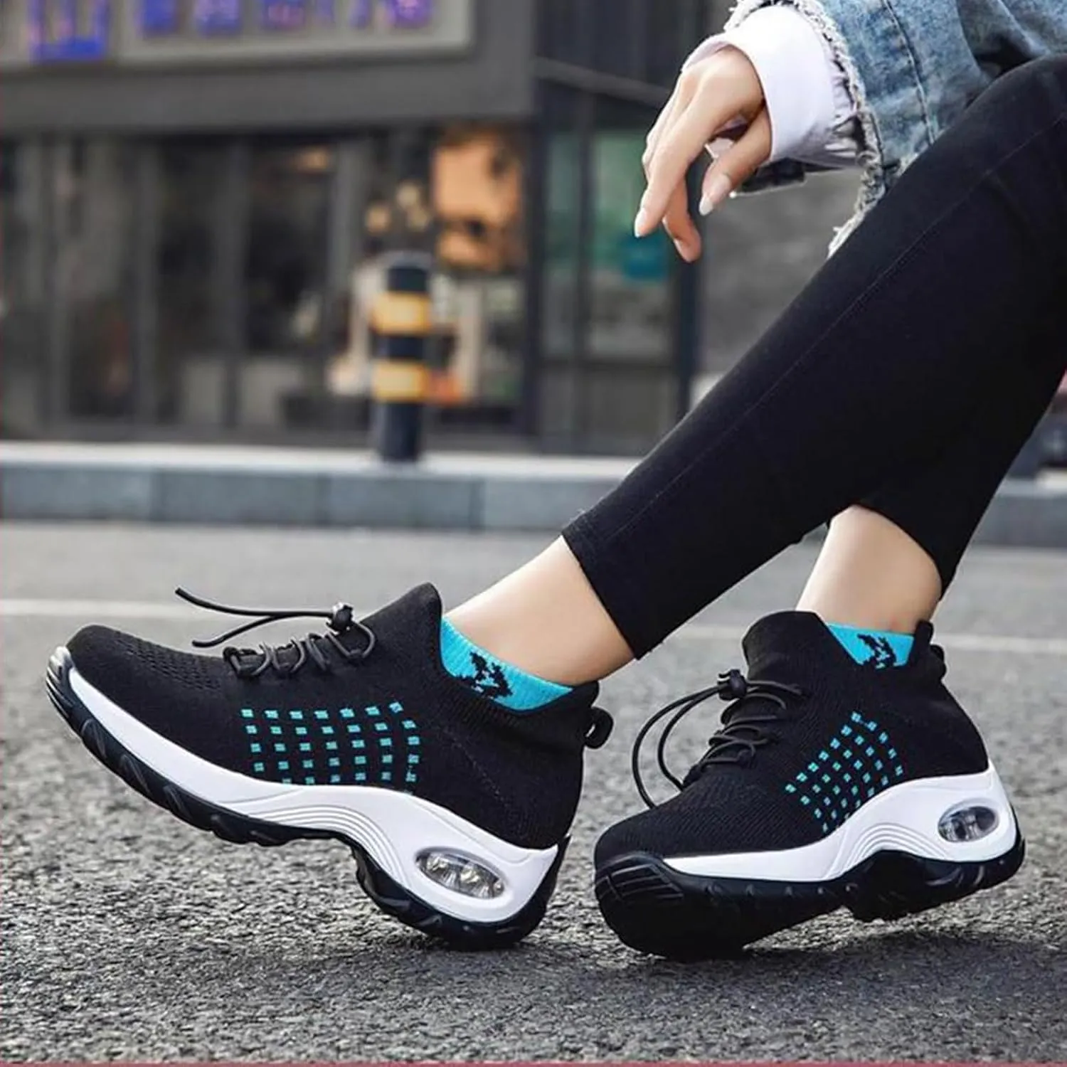 Orthowear Shoes for Women Lightweight Comfortable Stretch Cushion Sneakers Athletic Mesh Hollow Out Platform Loafers Slip On Air Wear Nurse Shoes