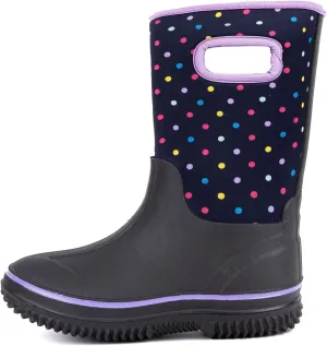 Outee Toddler Kids Warm Waterproof Neoprene Rain Boots