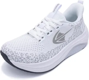 PERSOUL Wide Toe Box Shoes Women Walking Shoes with Arch Support Comfortable Wide Width Tennis Sneakers for Plantar Fasciitis Relief US 6-11