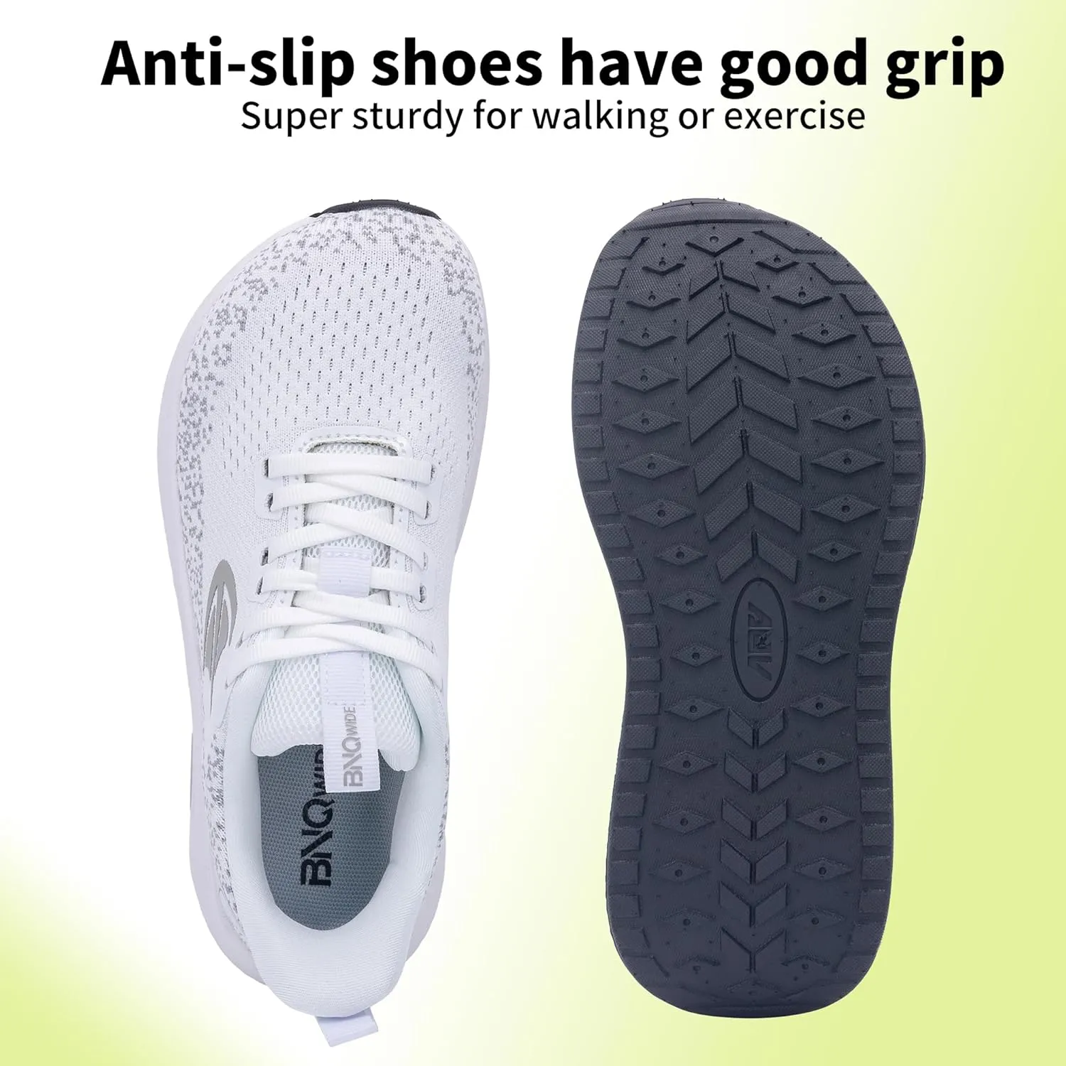 PERSOUL Wide Toe Box Shoes Women Walking Shoes with Arch Support Comfortable Wide Width Tennis Sneakers for Plantar Fasciitis Relief US 6-11