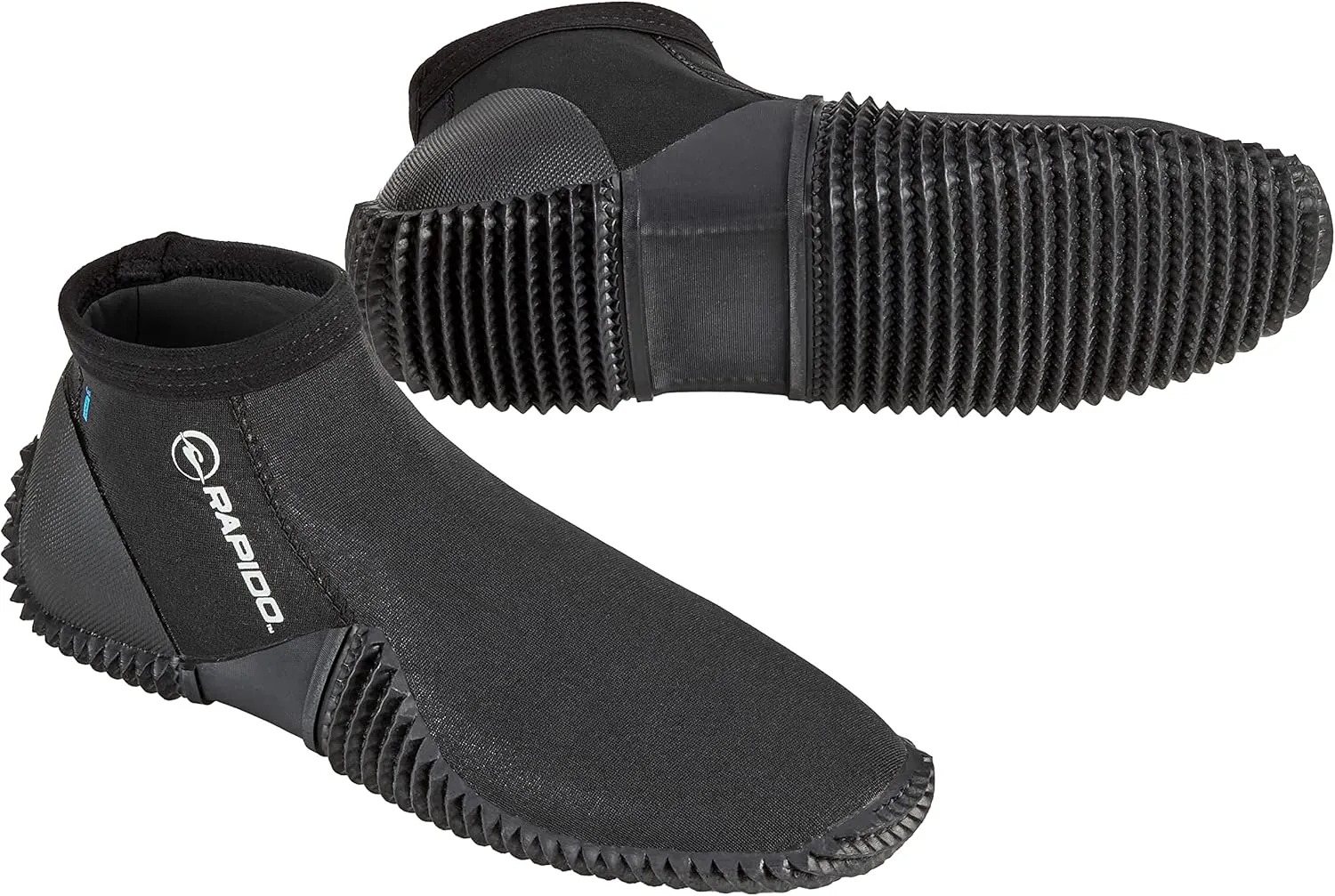 Phantom Aquatics Rapido Boutique Collection Enclave 3mm Neoprene Wetsuit Short Boot | Anti-Slip Rubber Sole Booties US M: 8, US W: 9