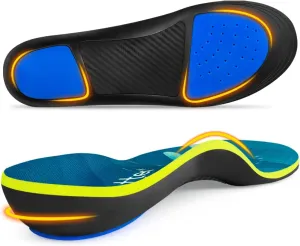 Plantar Fasciitis Insoles, 220 lbs Heavy Duty High Arch Support Inserts, Comfort Orthotics Insoles for Flat Feet and Foot Pain Relief, Work Boot Insoles for Men Women (290MM)