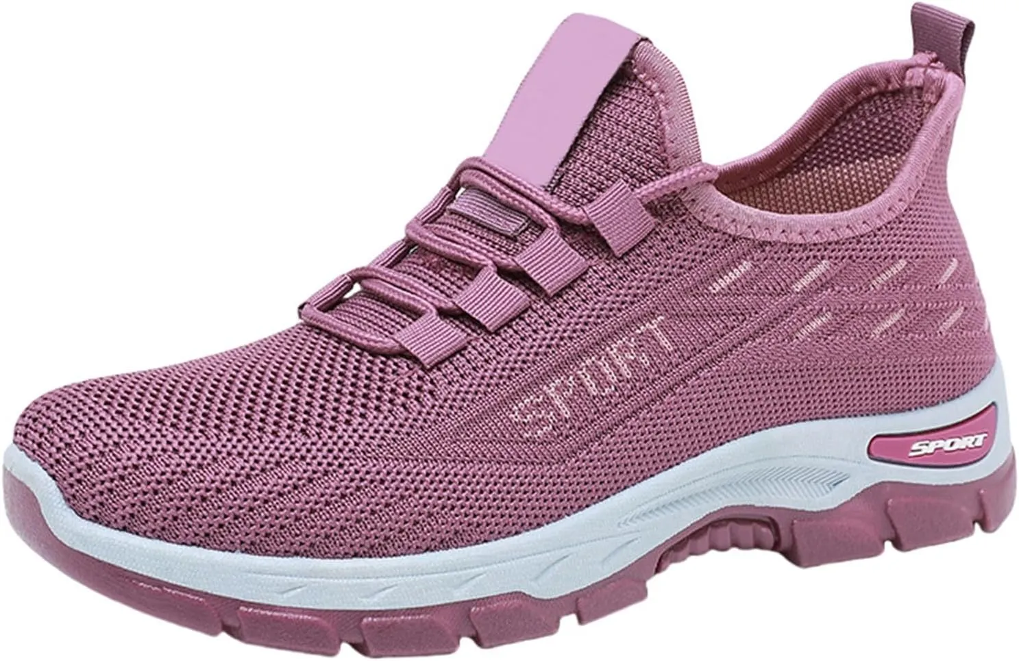 Plantar Fasciitis Shoes for Women Men Breathable Mesh Slip On Sneakers Walking Workout Tennis Sneakers with Arch Support