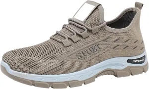 Plantar Fasciitis Shoes for Women Men Breathable Mesh Slip On Sneakers Walking Workout Tennis Sneakers with Arch Support