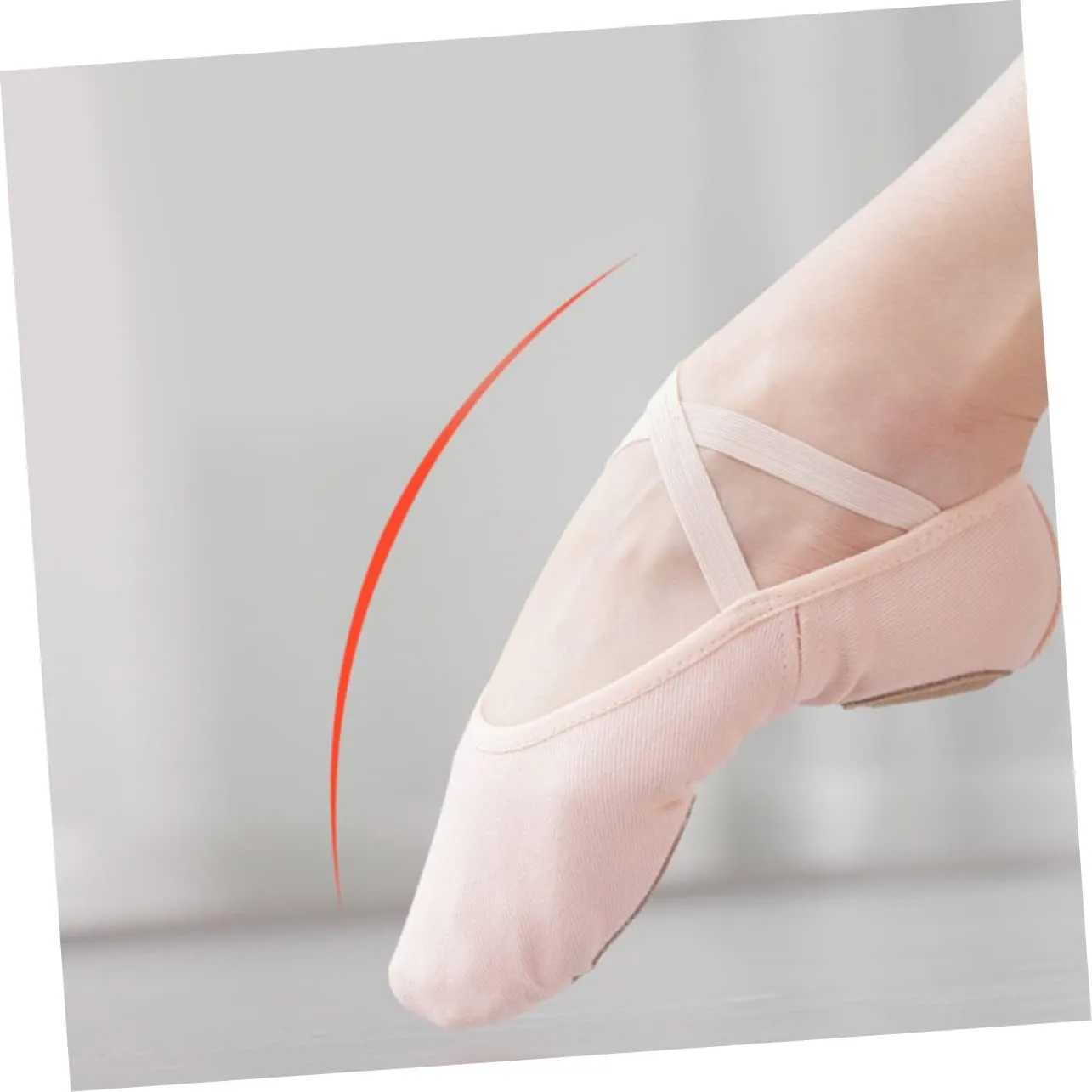 Professional Ballet Dance Shoes for Adult Breathable Material Comfortable Fit Elastic Band Suitable for Yoga Folk Modern Ballroom Jazz Dance