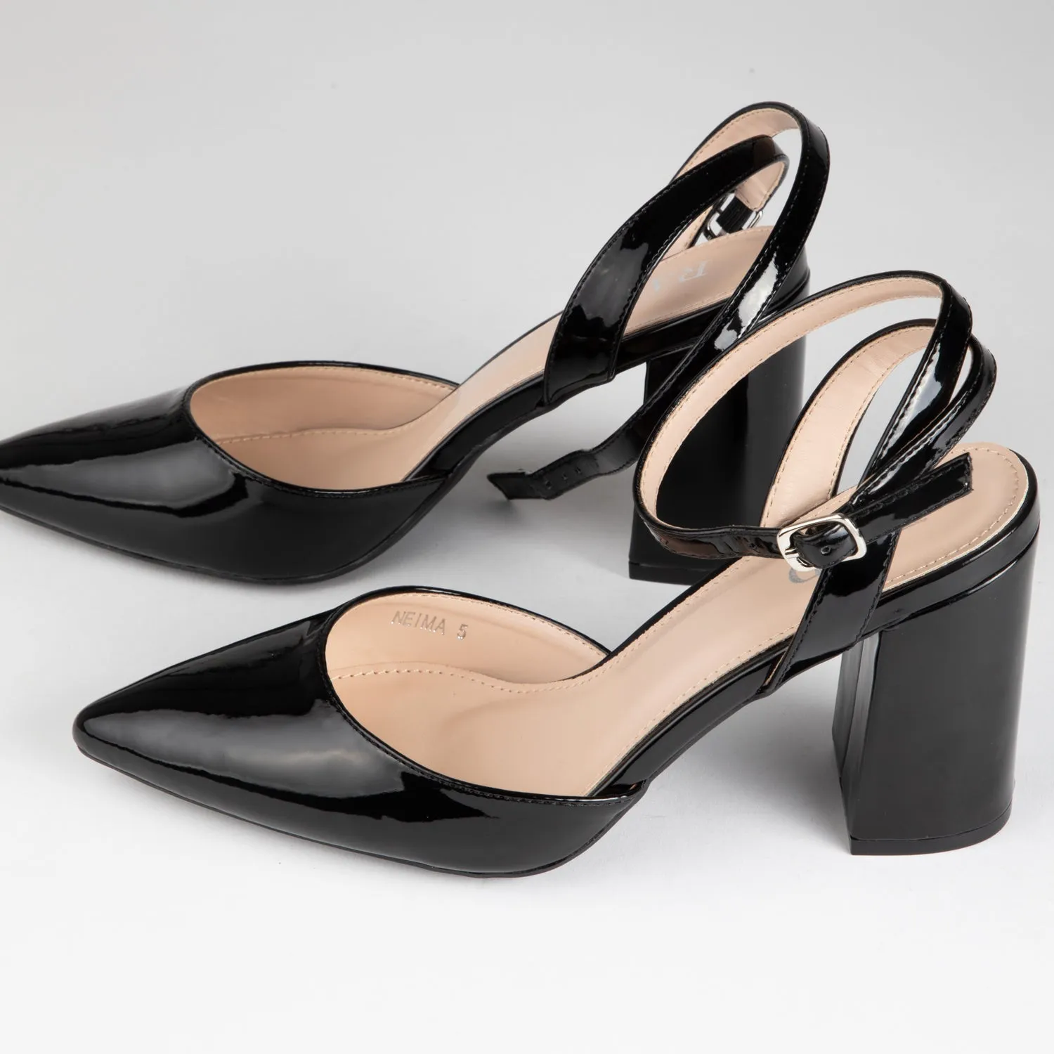 RAID Neima Block Heel Pumps in Black