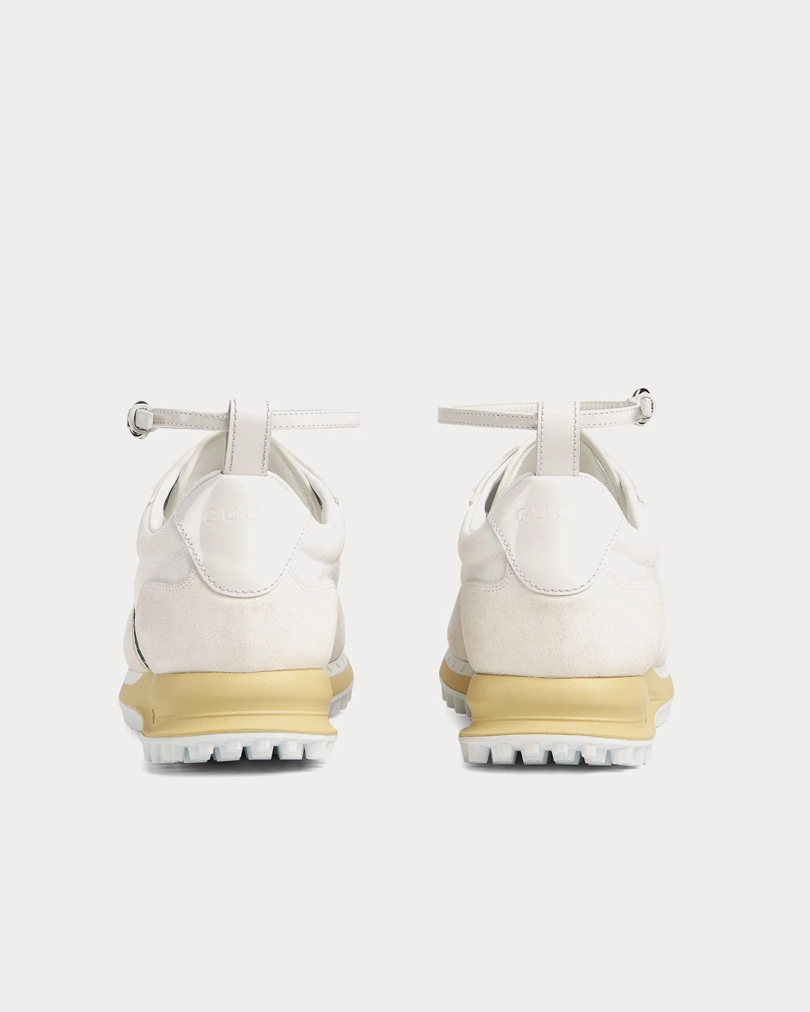 Re-Motion with GG Nylon White Low Top Sneakers