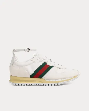 Re-Motion with GG Nylon White Low Top Sneakers