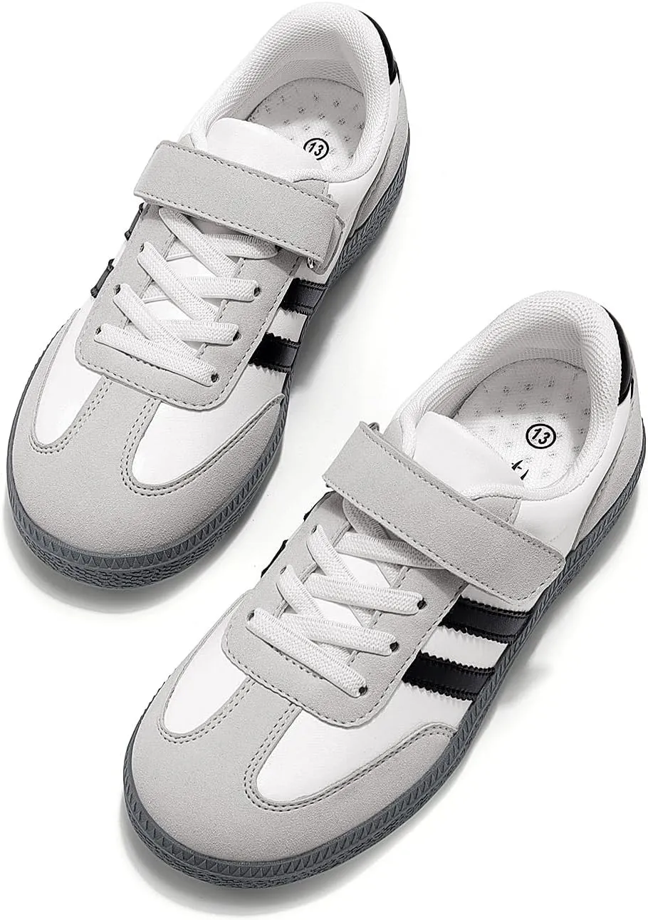Rihero Boys Girls Sneakers Kids Cute School Uniform Shoes Slip on Walking Sneakers for Toddler/Little Kid/Big Kid