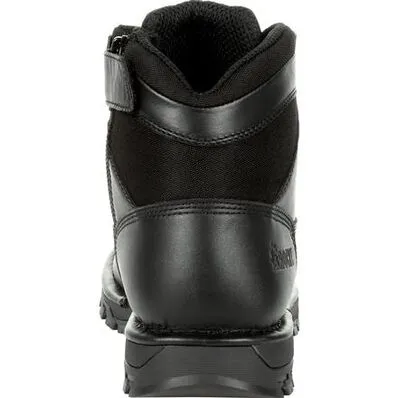 ROCKY MENS PORTLAND BLACK SIDE ZIP WATERPROOF PUBLIC SERVICE BOOT STYLE RKD0071