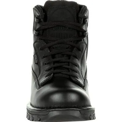 ROCKY MENS PORTLAND BLACK SIDE ZIP WATERPROOF PUBLIC SERVICE BOOT STYLE RKD0071