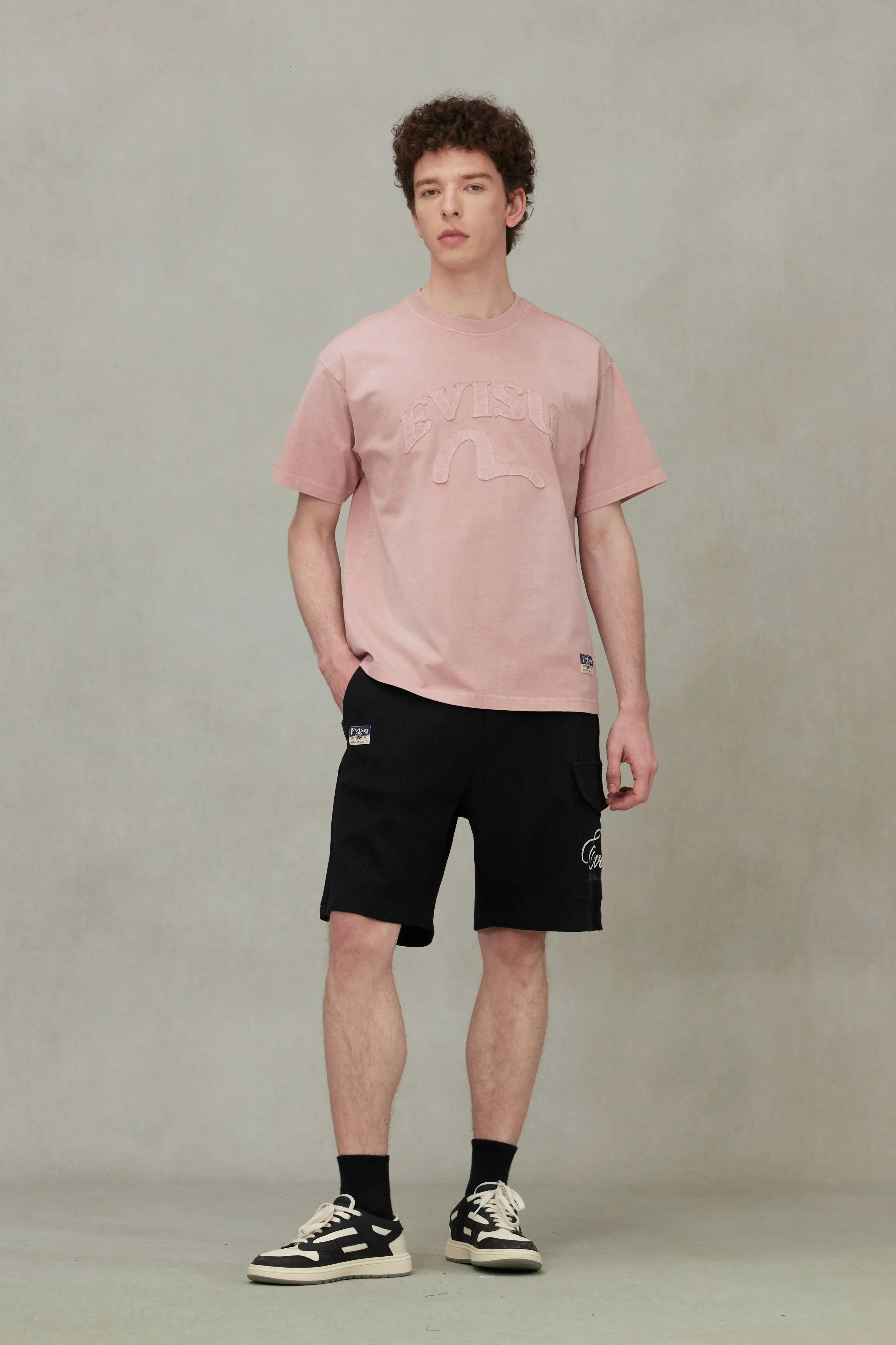 Seagull and Logo Appliqué Embroidery Relax Fit T-Shirt