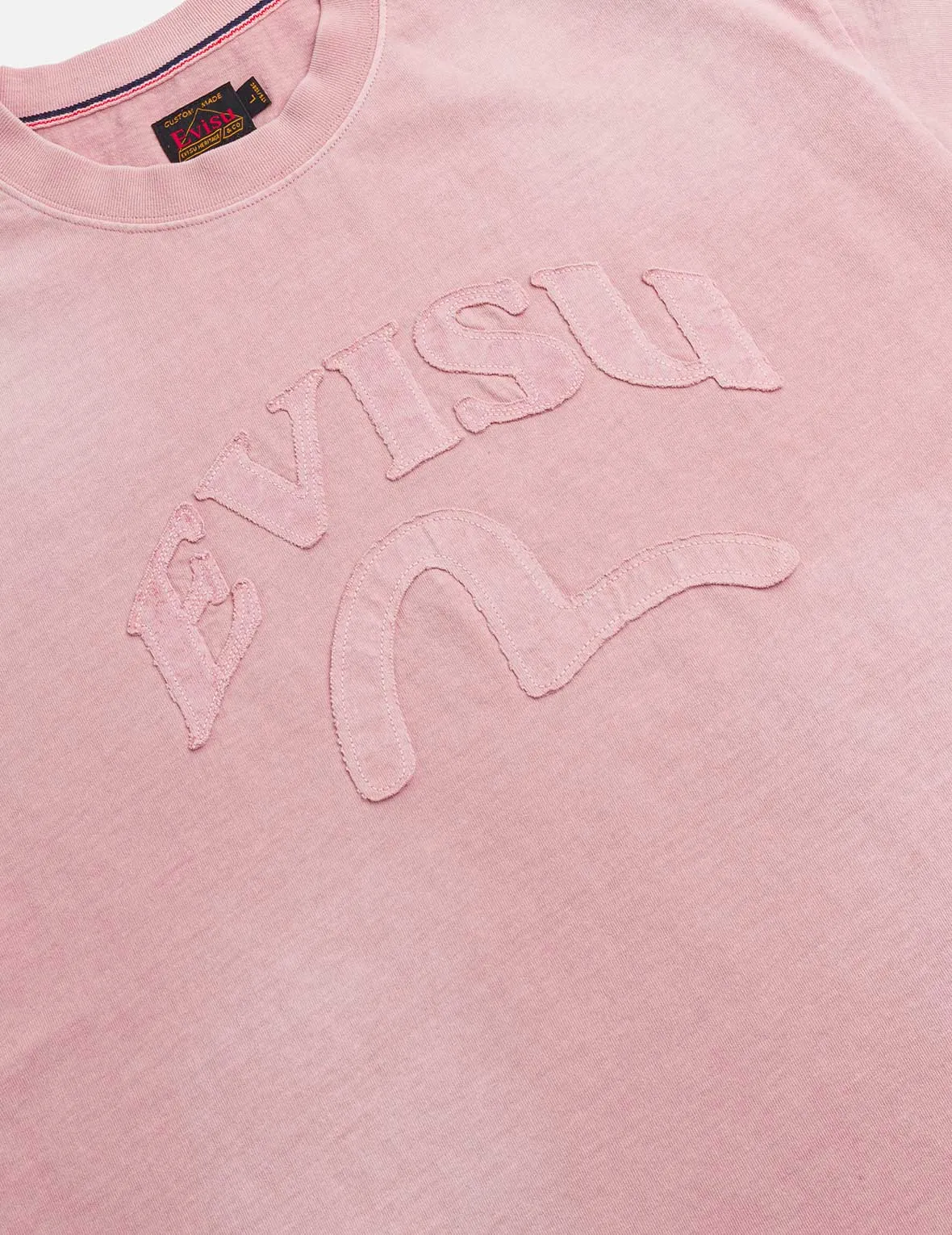 Seagull and Logo Appliqué Embroidery Relax Fit T-Shirt