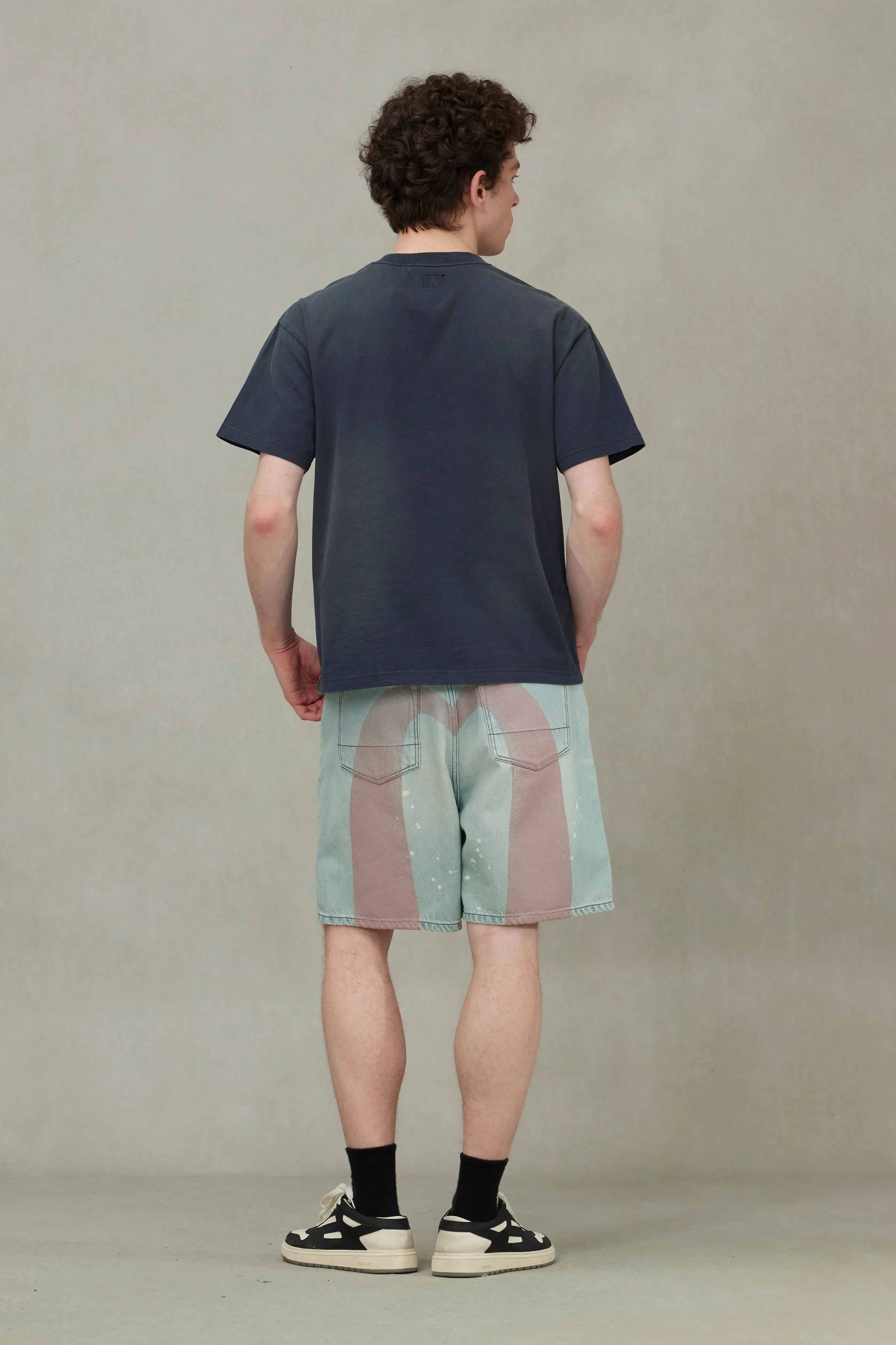 Seagull and Logo Appliqué Embroidery Relax Fit T-Shirt