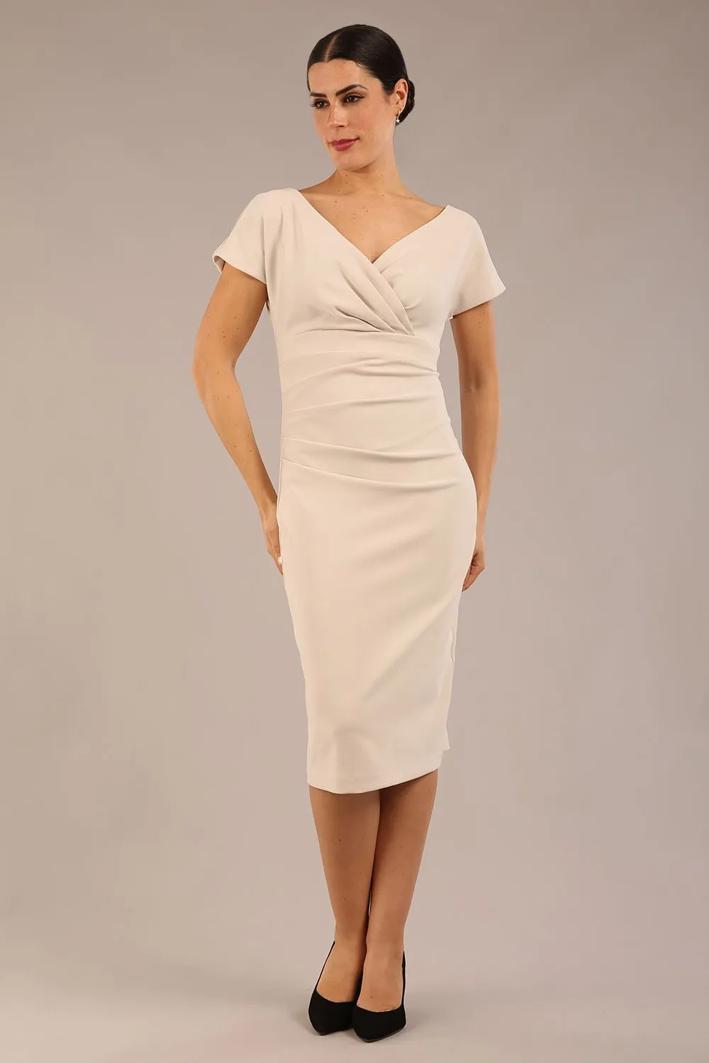 Seed Brooke Cap Sleeve Pencil Dress