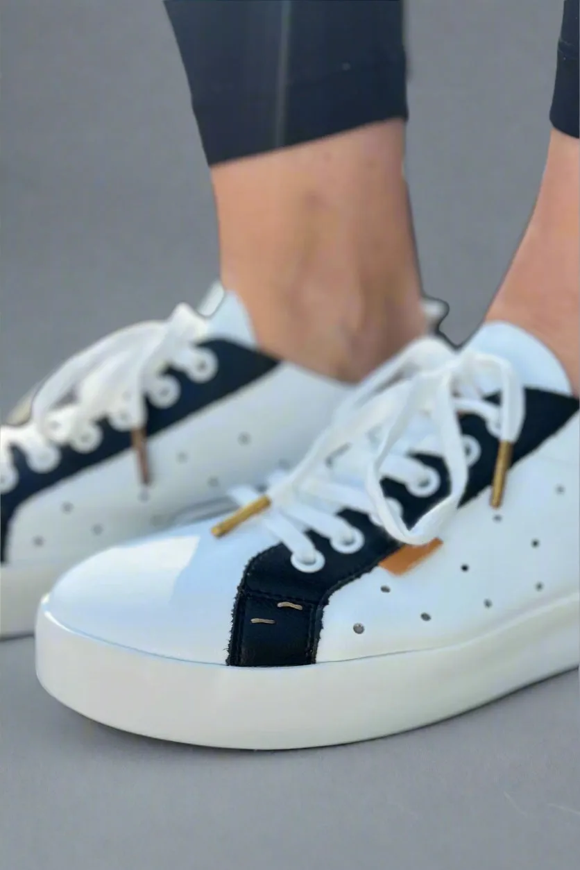 Shauna Sneaker - Black   White