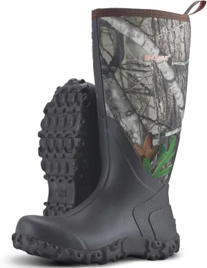 Showave Rain Boots for Men Waterproof Insulated Rubber Neoprene Boots Heavy-duty Mud Boot for Farming Raining Fishing Gardening Yard Work