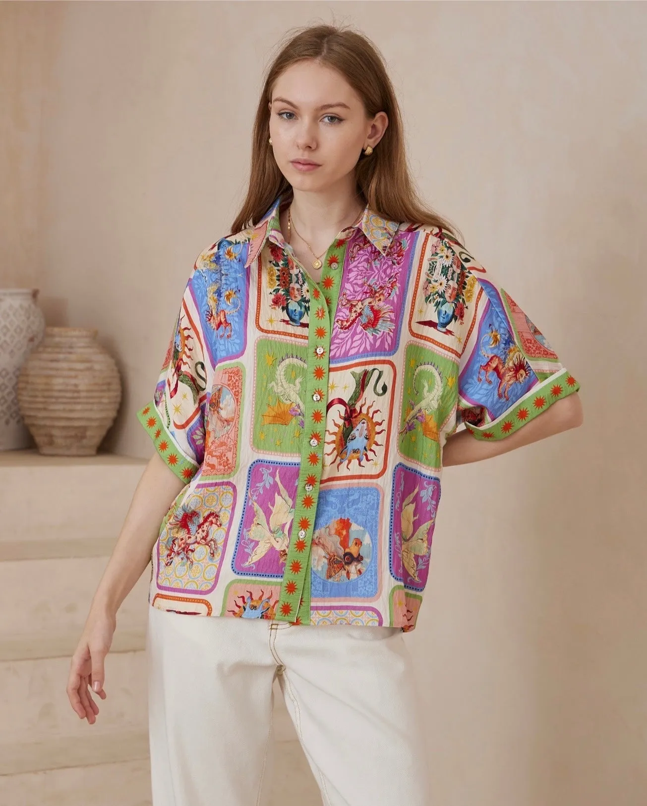 Sienna Boho Luxe Printed 2-Piece Set - Purple