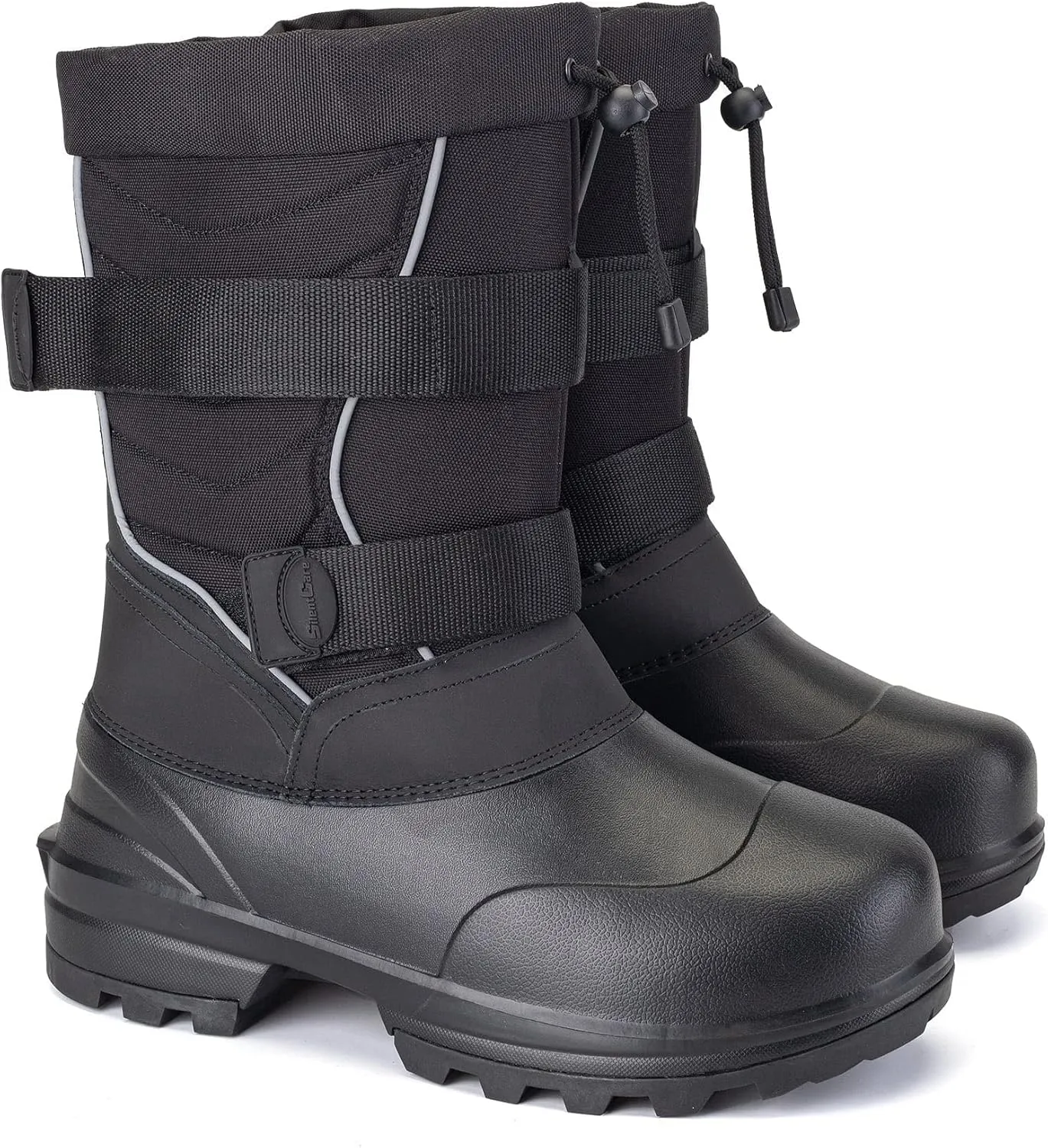 SILENTCARE Men's Insulated Waterproof Winter Warm Heavy Duty Snow Boots - Ultimate Comfort in Cold-Weatherr (Weight 3 Pounds)