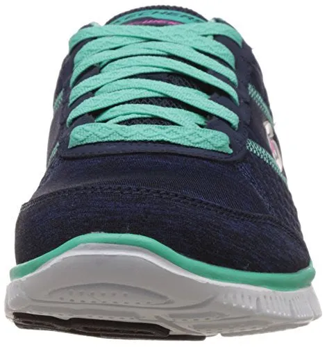Skechers Flex Appeal Pretty City Womens Sneakers Navy/Aqua 7