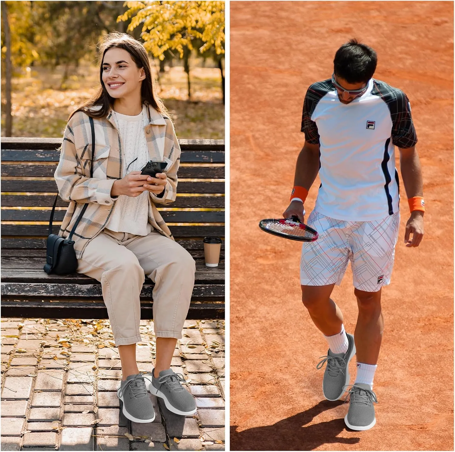 Sneakers for Women Men, Walking Shoes Tree Womens Runner Sneakers with Arch Support, Comfortable Lightweight Walking Sneakers, Non Slip Athletic Tennis Running Shoes for Gym Workout Yoga Walking