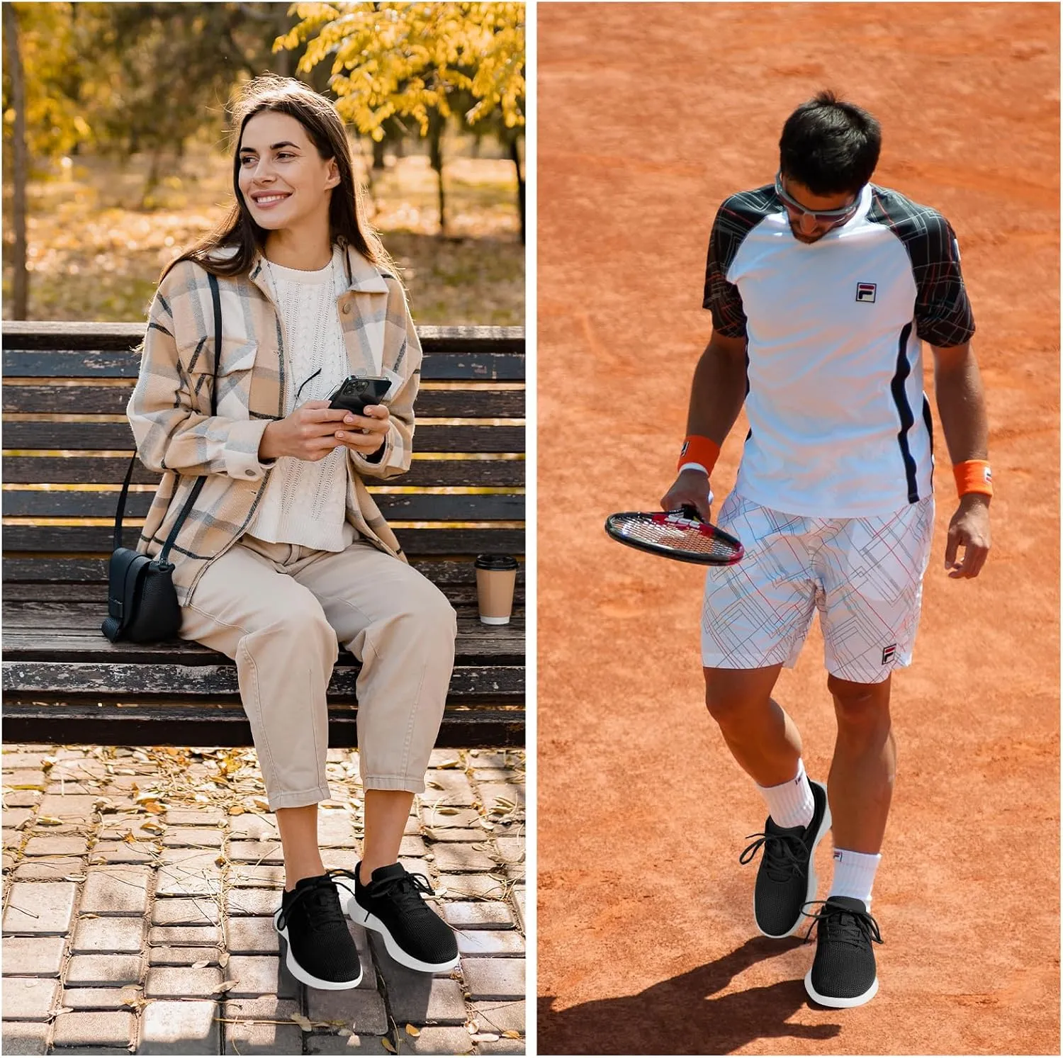 Sneakers for Women Men, Walking Shoes Tree Womens Runner Sneakers with Arch Support, Comfortable Lightweight Walking Sneakers, Non Slip Athletic Tennis Running Shoes for Gym Workout Yoga Walking