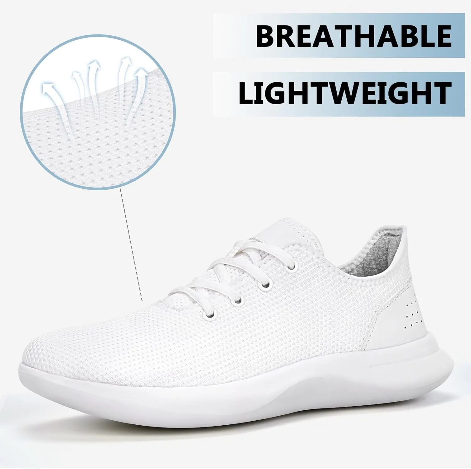 Sneakers for Women Men, Walking Shoes Tree Womens Runner Sneakers with Arch Support, Comfortable Lightweight Walking Sneakers, Non Slip Athletic Tennis Running Shoes for Gym Workout Yoga Walking